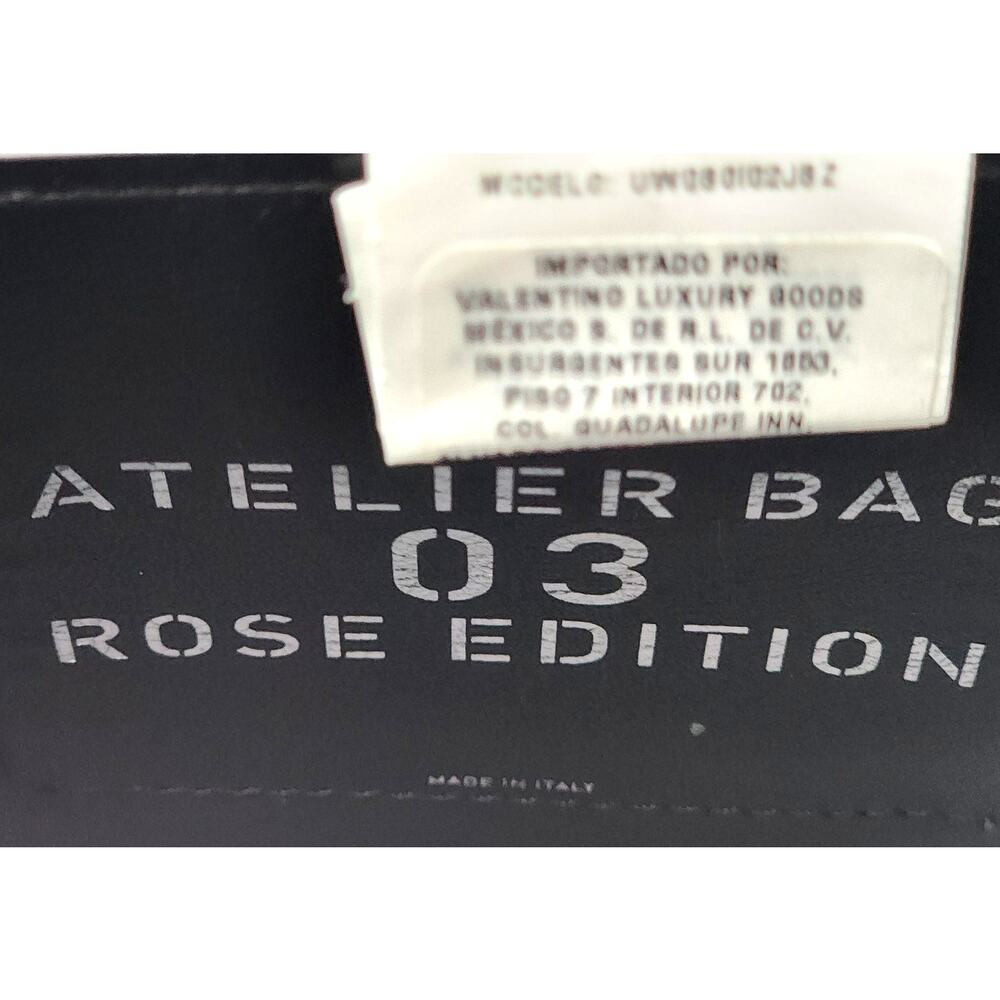 VALENTINO GARAVANI ATELIER BAG 03 ROSE EDITION BLACK NWT - Picture 6 of 16